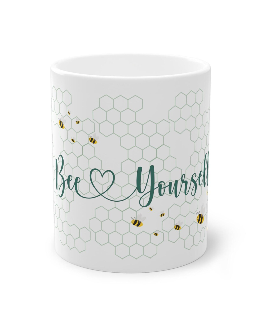 Tasse Bee yourself mit Bienen und Waben Tasse Bee yourself mit Bienen und Waben