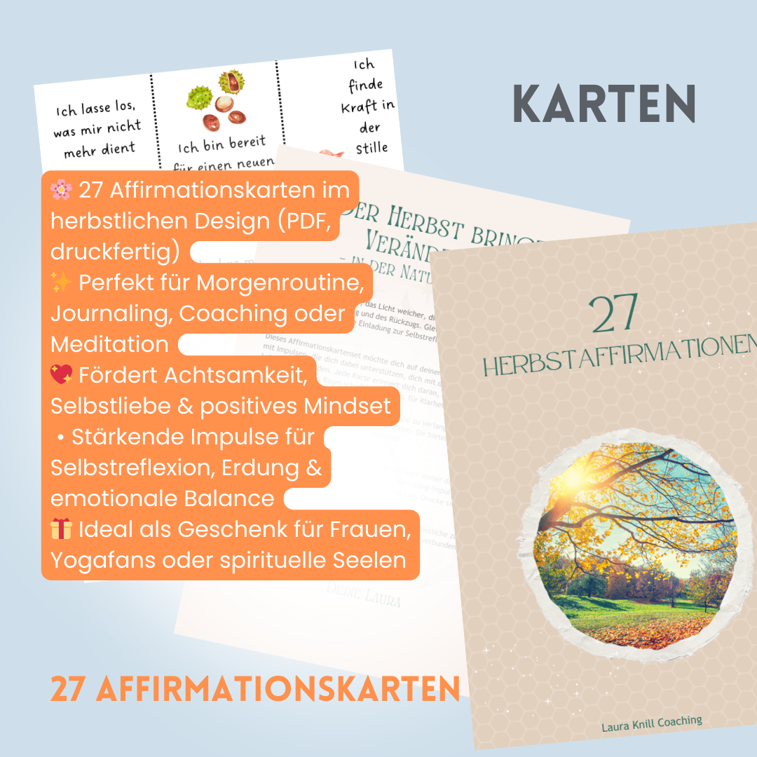 Kartenset mit Beschriftung