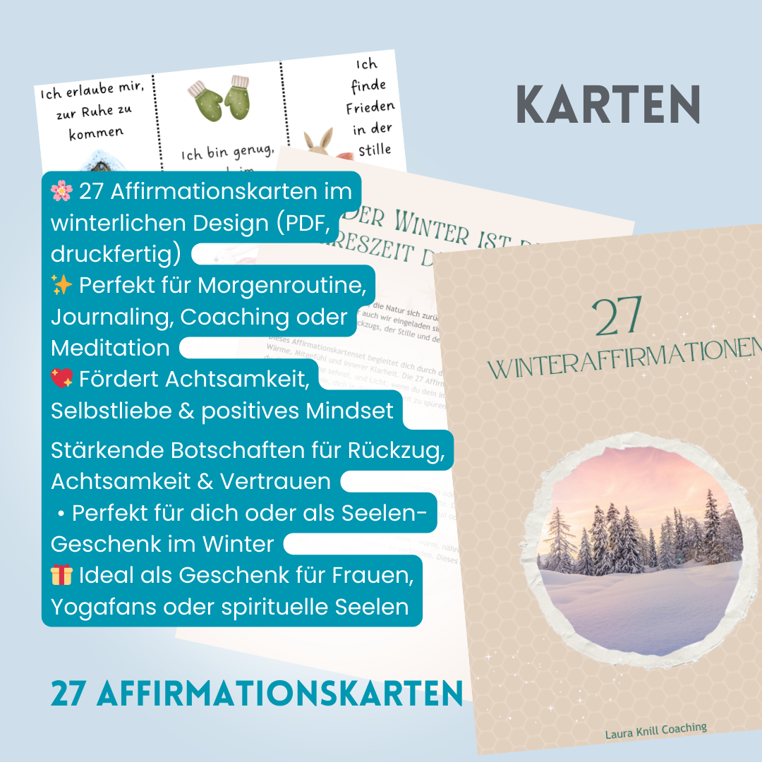 Kartenset mit Beschriftung